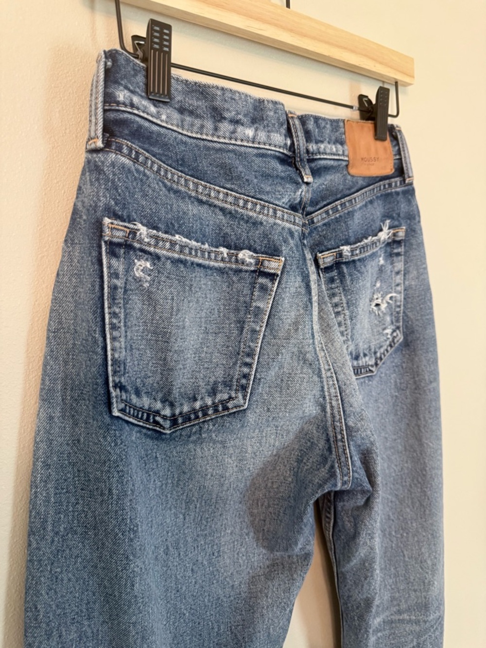 Moussy Vintage Allerton Wide Straight Jeans Size 26 High Rise - Picture 7 of 12